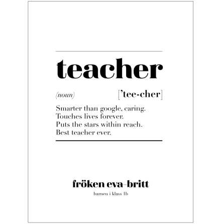 TEACHER IS