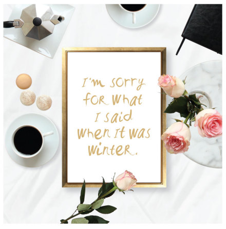 I'M SORRY - WINTER