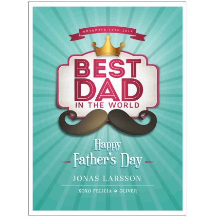HAPPY FATHERS DAY POSTER TILL PAPPA PÅ FARS DAG