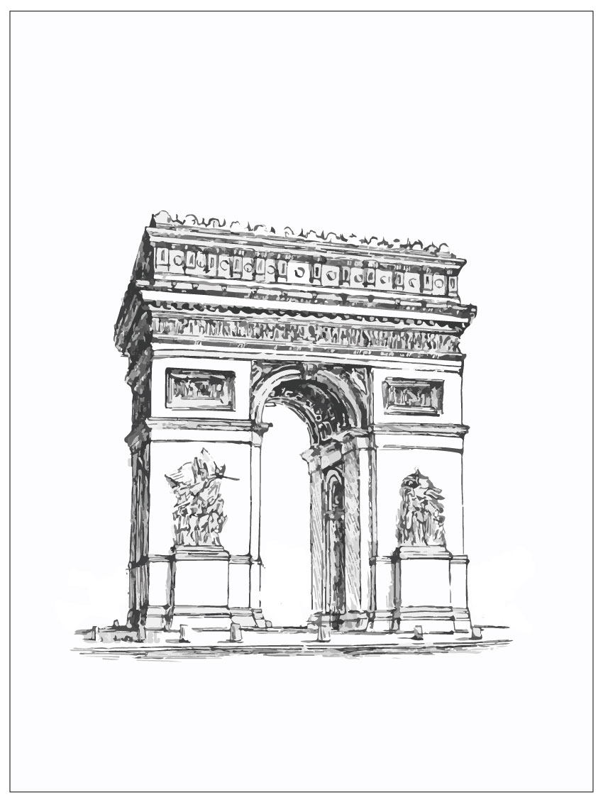 Рисунок триумфальной арки